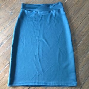 Popana size L teal blue pencil skirt